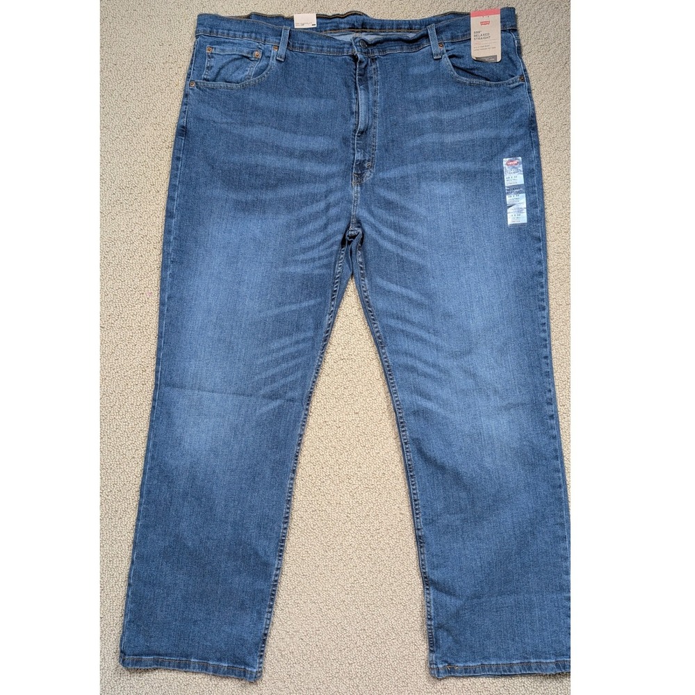 Levis 559 Relaxed Straight Mens Jeans 48x32‎ Blue Denim NWT - Picture 2 of 8